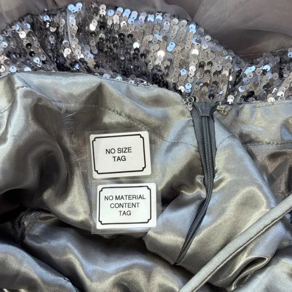 Sequin Halter Gown High Low Ruffle‎ Formal Dress Party Cocktail - Picture 9 of 11